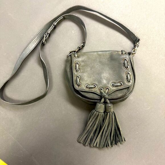 Rebecca Minkoff Black Leather Crossbody Bag - Picture 1 of 15